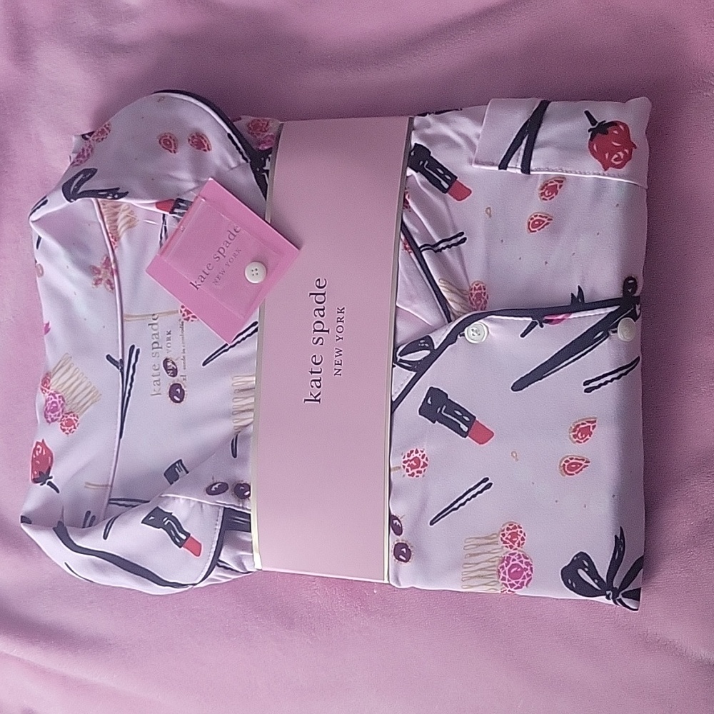 NWT Pink Kate Spade PJ set